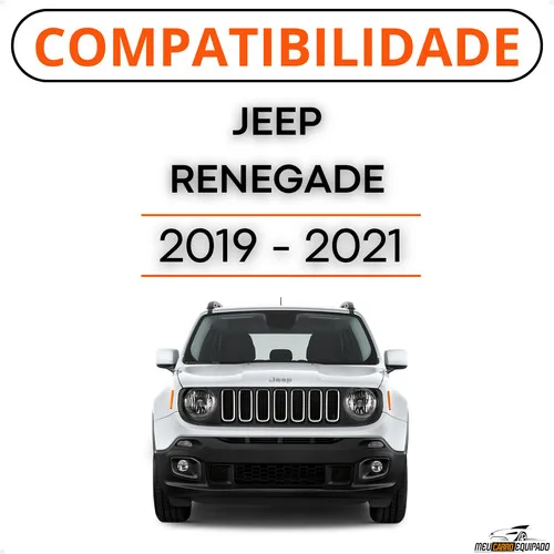 Imagem do produto Aplique Aro Cromado Grade Moldura - Jeep Renegade 2019...