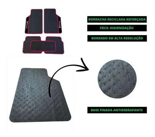 Imagem do produto Jg Tapete Automotivo Carro Borracha Para Volkswagen 5 Peças