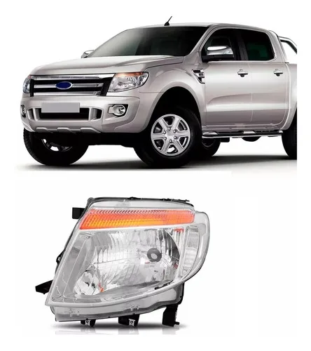 Imagem do produto Farol Ford Ranger 2013 2014 2015 2016 Mascara Cromada