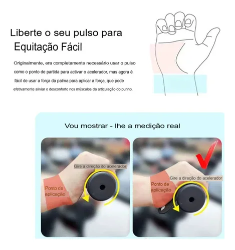Imagem do produto Descanso Apoio Mão Para Manopla Punho Acelerador Viagem Moto
