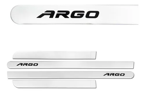 Jogo Friso Lateral Fiat Argo - Branco Banchisa