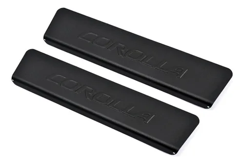 Imagem do produto Soleira Aluminio 4 Porta Alto Relevo Preta Corolla 2019
