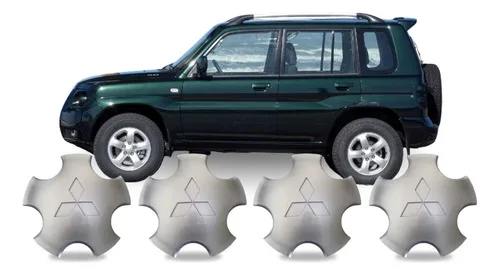 Jogo Calota Centro Miolo Roda Prata Pajero Tr4 2006 -2009
