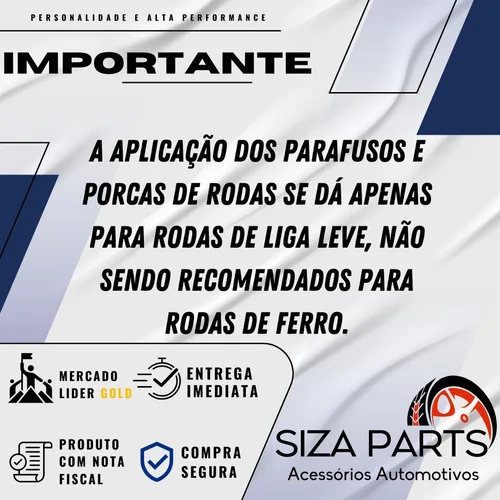 Imagem do produto Jogo 16 Parafuso Cromado Roda Multicônico Saveiro Gol Voyage