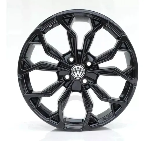 Rodas Aro 14 Gol G1 G2 G3 G4 G5 G6 G7 G8 G9 Vw M16 / Jogo Cor Black Piano Preto