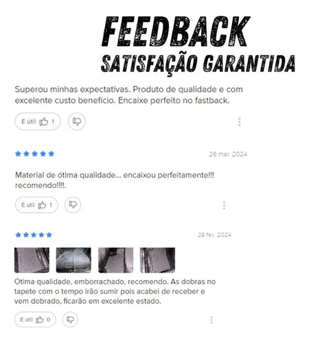 Imagem do produto Jogo Tapete Novo Creta 2022 2023 2024 Borracha Preto 03 Pçs