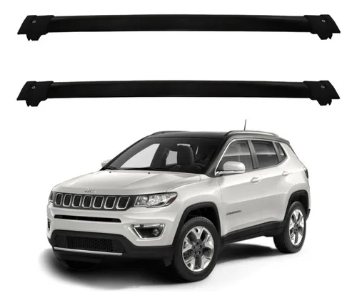 Travessa Rack Teto Preta Jeep Compass 2021 2022 2023