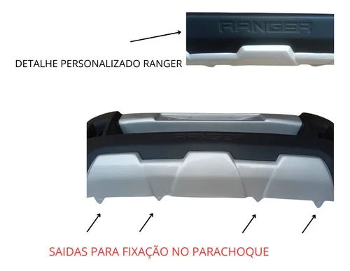 Imagem do produto Overbumper Protetor Frontal Ranger 2012 2013 2014 2015 Novo