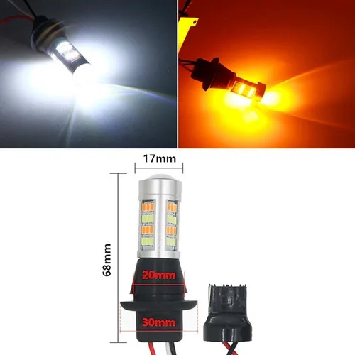 Imagem do produto Drl Lâmpada Led + Seta Carro 2 Em 1 Canbus Ñ Acusa Painel