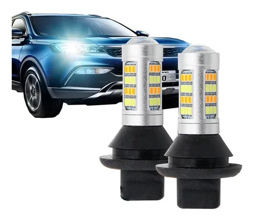 Imagem do produto Drl Lâmpada Led + Seta Carro 2 Em 1 Canbus Ñ Acusa Painel
