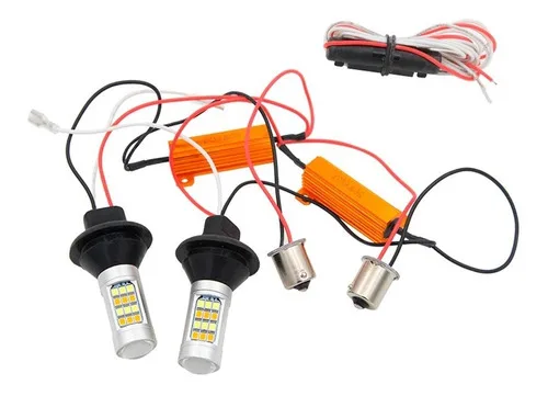 Imagem do produto Drl Lâmpada Led + Seta Carro 2 Em 1 Canbus Ñ Acusa Painel