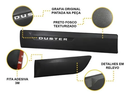 Imagem do produto Jogo Friso Lateral Renault Duster 2022 2023 Modelo Original