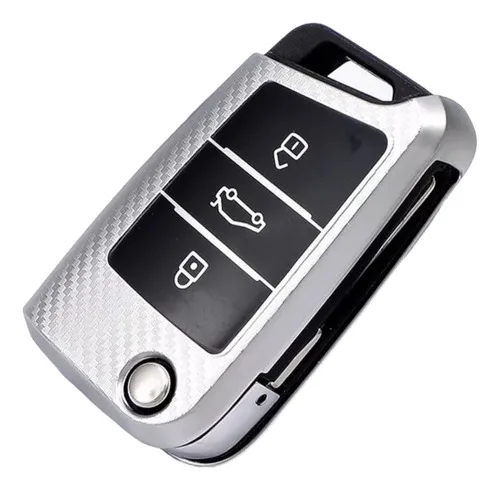 Capa De Chave Carbon Em Tpu Vw Nivus Polo Golf Tcross