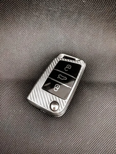 Imagem do produto Capa De Chave Carbon Em Tpu Vw Nivus Polo Golf Tcross