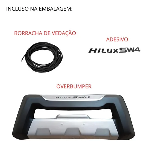 Imagem do produto Over Bumper Toyota Hilux Sw4 2005 2006 2007 2008 2009 2010 1