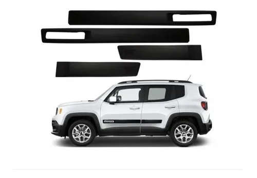 Friso Lateral Modelo Original Jeep Renegade Preto 2022 2023