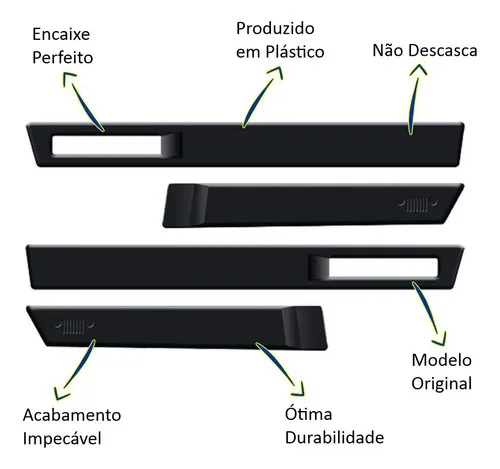Imagem do produto Friso Lateral Modelo Original Jeep Renegade Preto 2022 2023