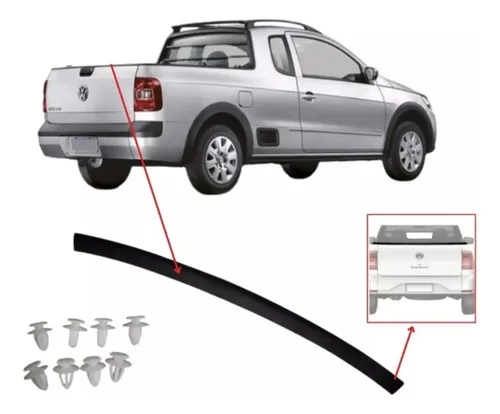Imagem do produto Acabamento Moldura Tampa Traseira Vw Saveiro G5 G6 G7
