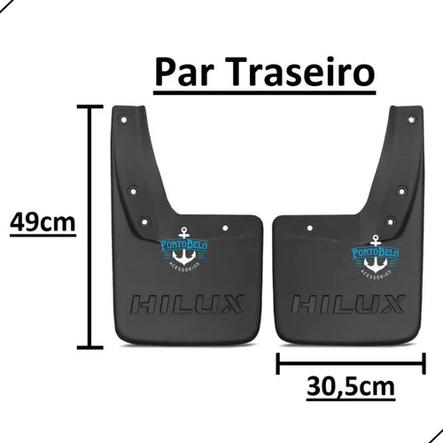 Imagem do produto Lameira Traseiro Hilux 2016 2017 2018 2019 2020 2021 2022