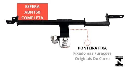 Imagem do produto Engate Reboque Rabicho Fixo Doblo 2001 A 2021 400kg