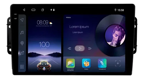 Multimídia Adak Iplay G2 Chery Tiggo 2 2ram 64gb All Qled 9'