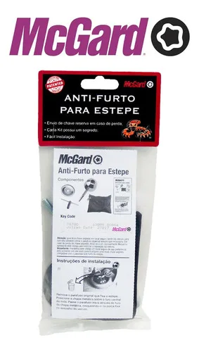 Imagem do produto Trava Antifurto De Estepe Mcgard Renault Duster 2020 2021