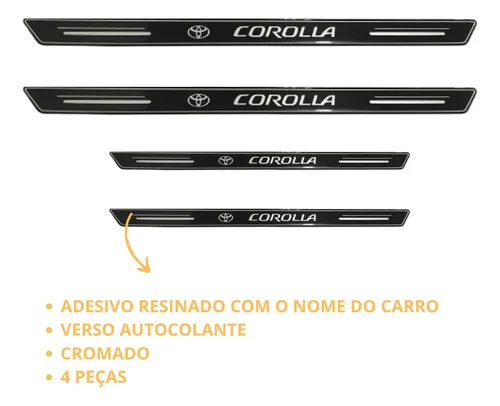 Imagem do produto Soleira De Porta Carro Toyota Corolla Cross Altis Hybrid 1.8