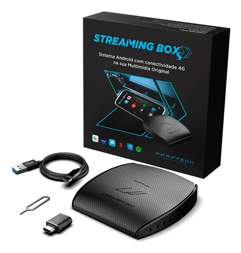 Streaming Box S Faaftech Android Carplay Desbloqueio Tela