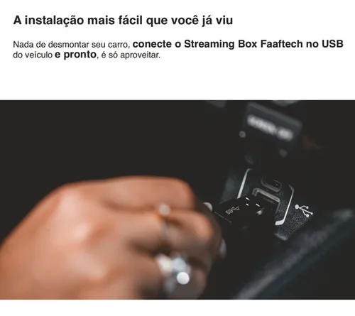 Imagem do produto Streaming Box S Faaftech Android Carplay Desbloqueio Tela
