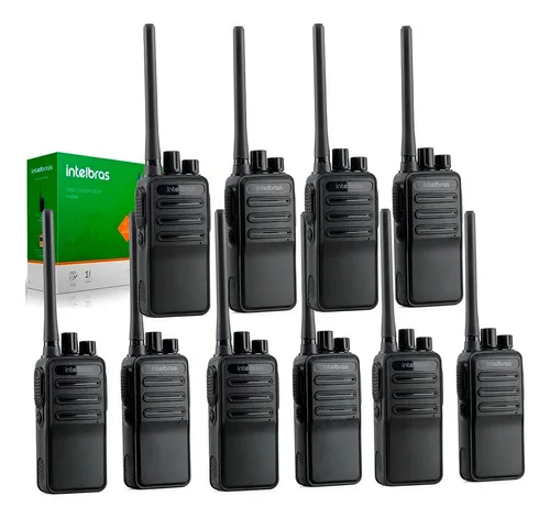 Imagem do produto Kit 10 Rádio Comunicador Walkie Talkie Intelbras Rc3002 G2