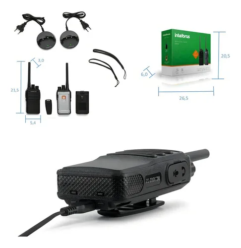 Imagem do produto Kit 10 Rádio Comunicador Walkie Talkie Intelbras Rc3002 G2