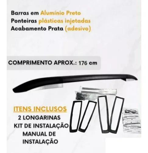 Imagem do produto Longarina Rack De Teto Jeep Renegade Pcd Preto 2025