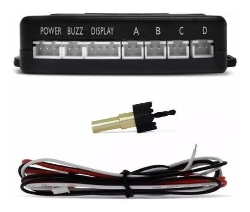 Imagem do produto Sensor Estacionamento 4 Pontos Grafite Display Sinal Sonoro