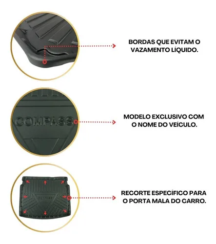 Imagem do produto Tapete Bandeja Porta Malas Land Rover Evoque Emborrachado