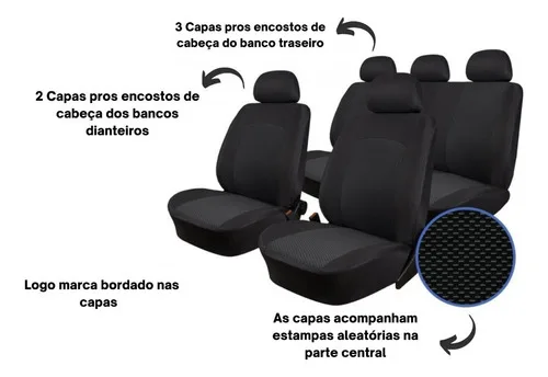 Imagem do produto Capa De Banco Tecido P/ Fiat Palio Ano 2000/2001/2002/2003