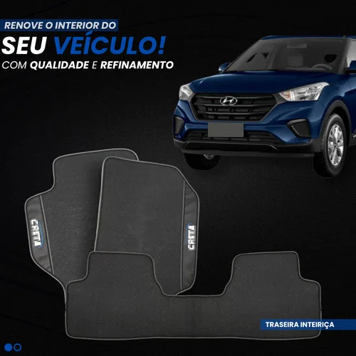 Imagem do produto Kit Jogo Tapete Automotivo Carro Borracha Para Hyundai