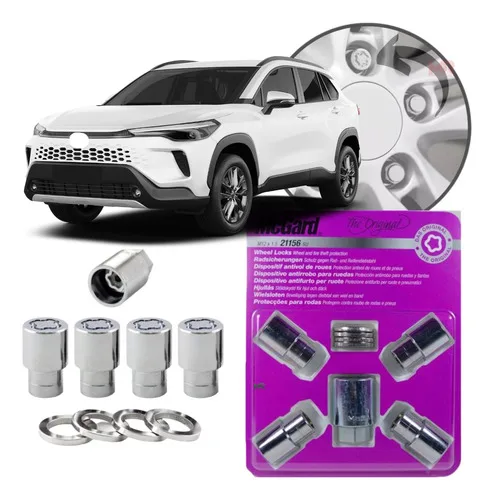 Kit Parafuso Antifurto Roda Original Corolla Cross 2024 2025