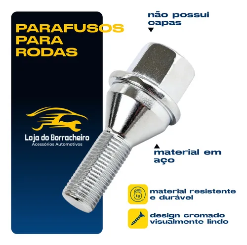 Imagem do produto Parafuso Unidade Cromado Roda Jeep Renegade Compass Original