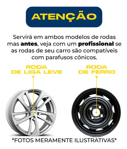 Imagem do produto Parafuso Unidade Cromado Roda Jeep Renegade Compass Original