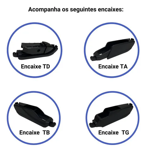 Imagem do produto Kit 3 Limpadores Parabrisa Jac T40 2017 2018 2019 2020 2021