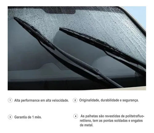 Imagem do produto Kit 3 Limpadores Parabrisa Jac T40 2017 2018 2019 2020 2021