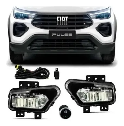 Imagem do produto Kit Milha Neblina Fiat Fastback 22 Botão Touch Original Top