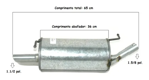 Imagem do produto Abafador Silencioso Traseiro Ford Ka Zetec 1.0 2000