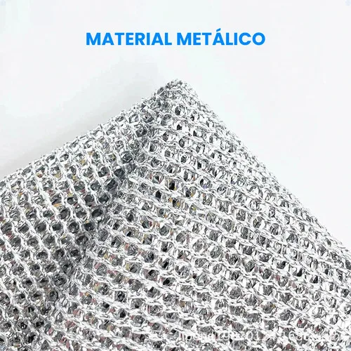 Imagem do produto Kit 5 Pano De Limpeza Para Fogão Magico Multiuso De Arame Cor Prateado