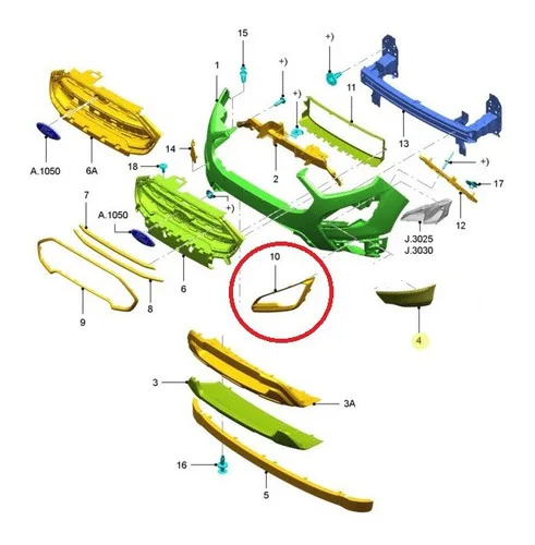 Imagem do produto Par Moldura Aro Farol Auxiliar Ecosport 2017 A 2020 Original