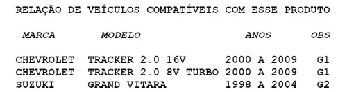Imagem do produto Puxador Maçaneta Tampa Traseira P/ Tracker 2000 A 2009