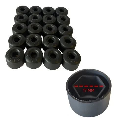 Imagem do produto Kit 20 Capas Parafusos 17 Mm Roda Carro Da Volkswagen