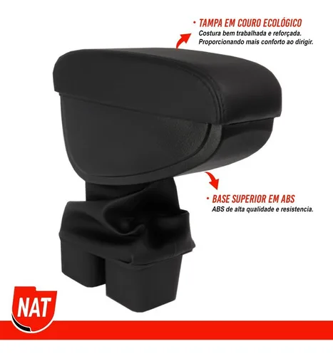 Imagem do produto Apoio De Braço Encosto Honda New Fit Ano 2009 À 2014 Couro