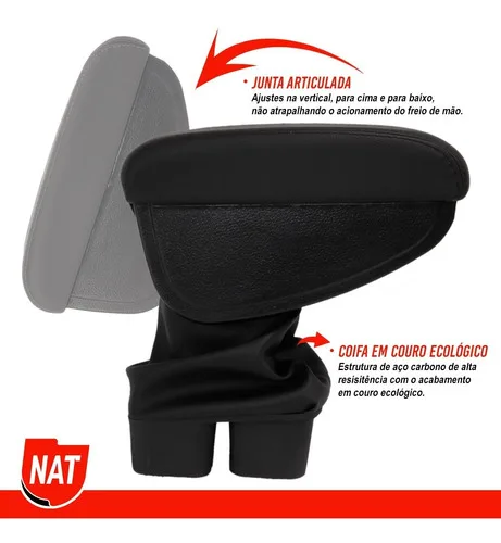 Imagem do produto Apoio De Braço Encosto Honda New Fit Ano 2009 À 2014 Couro