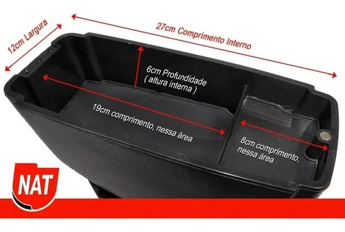 Imagem do produto Apoio De Braço Encosto Honda New Fit Ano 2009 À 2014 Couro